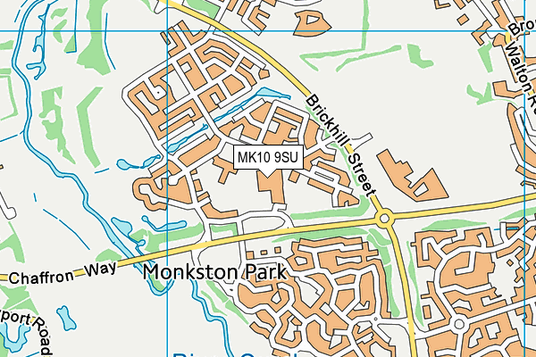 MK10 9SU map - OS VectorMap District (Ordnance Survey) MK10 9SU map - OS VectorMap District (Ordnance Survey)