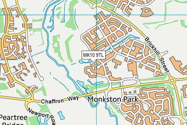 MK10 9TL map - OS VectorMap District (Ordnance Survey) MK10 9TL map - OS VectorMap District (Ordnance Survey)