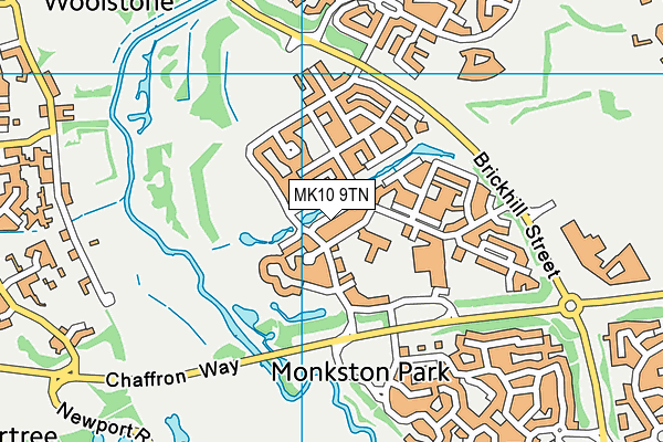 MK10 9TN map - OS VectorMap District (Ordnance Survey) MK10 9TN map - OS VectorMap District (Ordnance Survey)