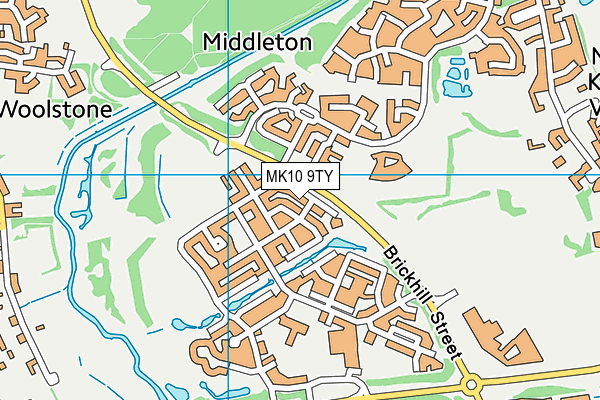 MK10 9TY map - OS VectorMap District (Ordnance Survey) MK10 9TY map - OS VectorMap District (Ordnance Survey)