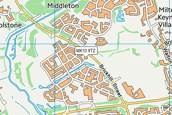 MK10 9TZ map - OS VectorMap District (Ordnance Survey) MK10 9TZ map - OS VectorMap District (Ordnance Survey)