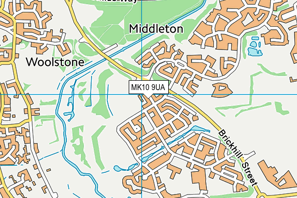 MK10 9UA map - OS VectorMap District (Ordnance Survey) MK10 9UA map - OS VectorMap District (Ordnance Survey)