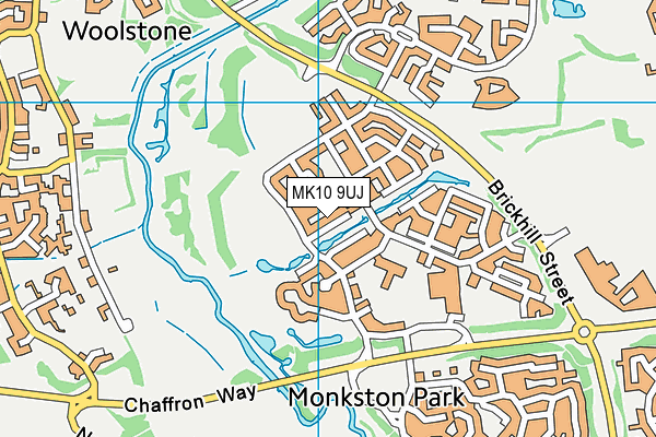 MK10 9UJ map - OS VectorMap District (Ordnance Survey) MK10 9UJ map - OS VectorMap District (Ordnance Survey)
