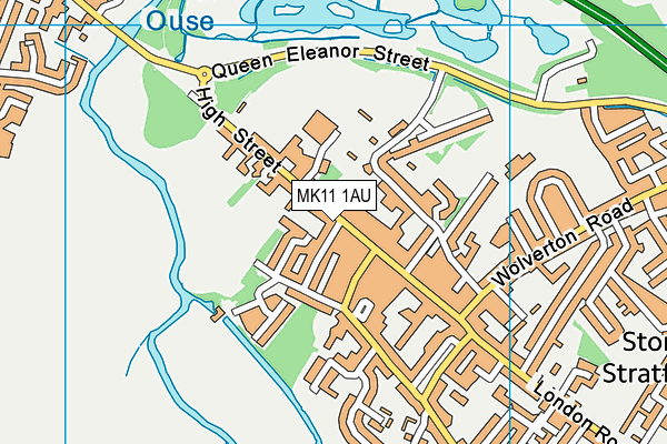 MK11 1AU map - OS VectorMap District (Ordnance Survey) MK11 1AU map - OS VectorMap District (Ordnance Survey)