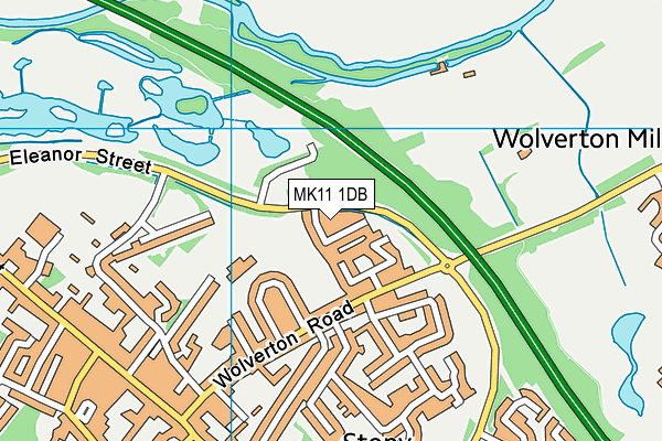 MK11 1DB map - OS VectorMap District (Ordnance Survey) MK11 1DB map - OS VectorMap District (Ordnance Survey)