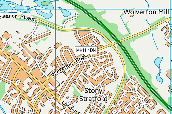 MK11 1DN map - OS VectorMap District (Ordnance Survey) MK11 1DN map - OS VectorMap District (Ordnance Survey)