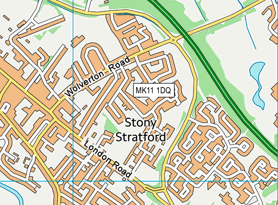MK11 1DQ map - OS VectorMap District (Ordnance Survey) MK11 1DQ map - OS VectorMap District (Ordnance Survey)