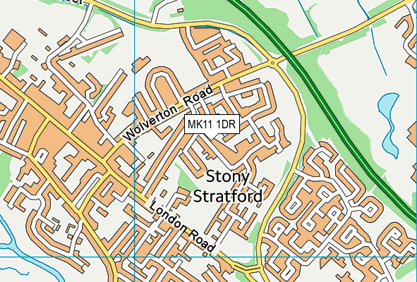 MK11 1DR map - OS VectorMap District (Ordnance Survey) MK11 1DR map - OS VectorMap District (Ordnance Survey)