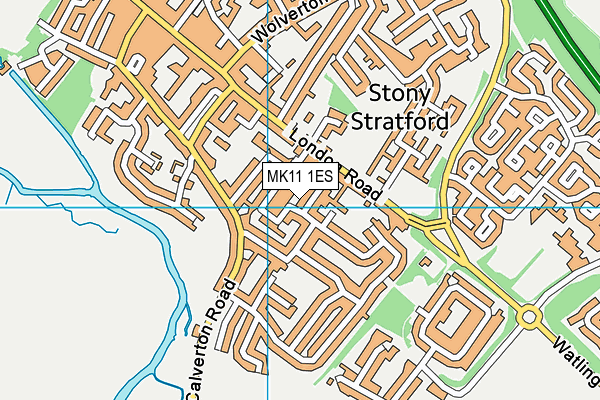 MK11 1ES map - OS VectorMap District (Ordnance Survey) MK11 1ES map - OS VectorMap District (Ordnance Survey)