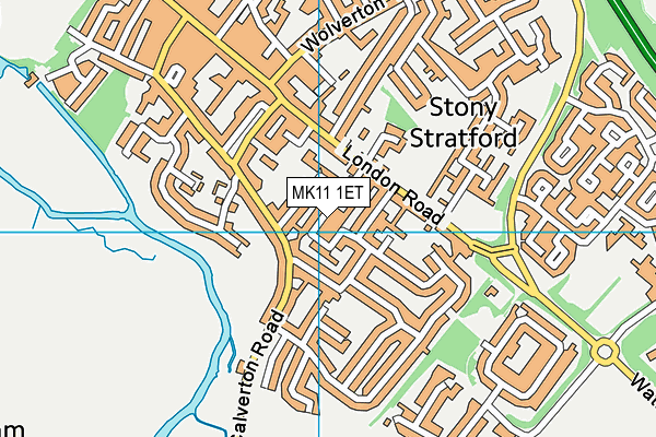 MK11 1ET map - OS VectorMap District (Ordnance Survey) MK11 1ET map - OS VectorMap District (Ordnance Survey)