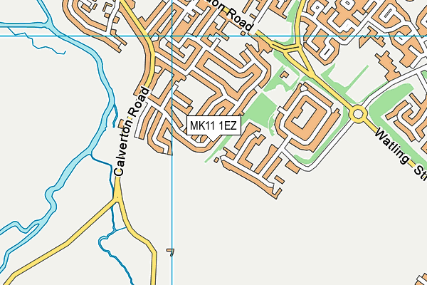 MK11 1EZ map - OS VectorMap District (Ordnance Survey) MK11 1EZ map - OS VectorMap District (Ordnance Survey)
