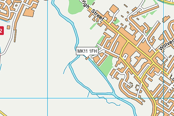 MK11 1FH map - OS VectorMap District (Ordnance Survey) MK11 1FH map - OS VectorMap District (Ordnance Survey)