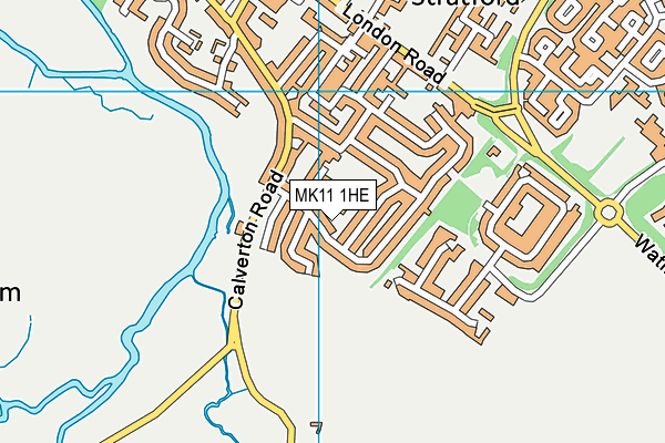 MK11 1HE map - OS VectorMap District (Ordnance Survey) MK11 1HE map - OS VectorMap District (Ordnance Survey)