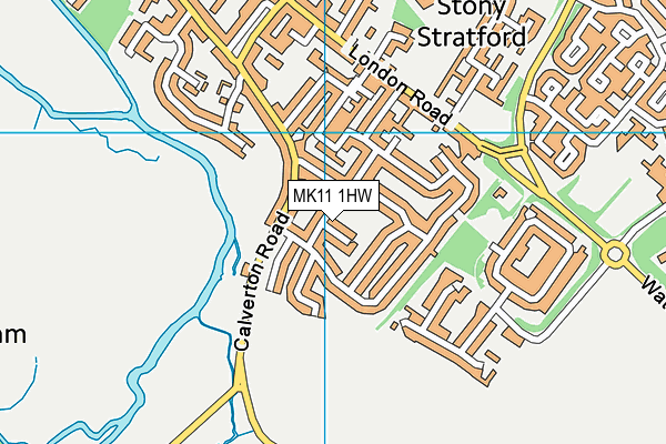 MK11 1HW map - OS VectorMap District (Ordnance Survey) MK11 1HW map - OS VectorMap District (Ordnance Survey)