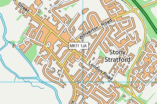MK11 1JA map - OS VectorMap District (Ordnance Survey) MK11 1JA map - OS VectorMap District (Ordnance Survey)