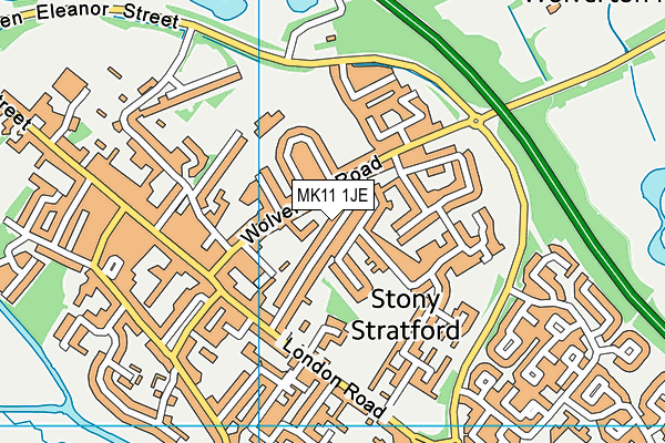 MK11 1JE map - OS VectorMap District (Ordnance Survey) MK11 1JE map - OS VectorMap District (Ordnance Survey)