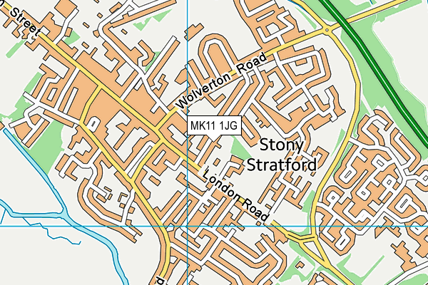 MK11 1JG map - OS VectorMap District (Ordnance Survey) MK11 1JG map - OS VectorMap District (Ordnance Survey)
