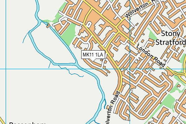 MK11 1LA map - OS VectorMap District (Ordnance Survey) MK11 1LA map - OS VectorMap District (Ordnance Survey)