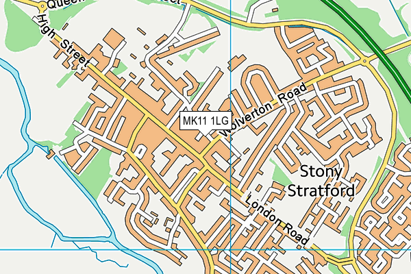 MK11 1LG map - OS VectorMap District (Ordnance Survey) MK11 1LG map - OS VectorMap District (Ordnance Survey)