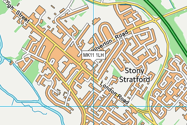 MK11 1LH map - OS VectorMap District (Ordnance Survey) MK11 1LH map - OS VectorMap District (Ordnance Survey)