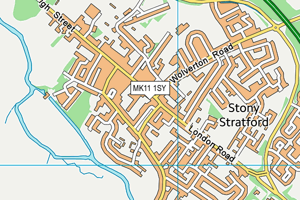 MK11 1SY map - OS VectorMap District (Ordnance Survey) MK11 1SY map - OS VectorMap District (Ordnance Survey)