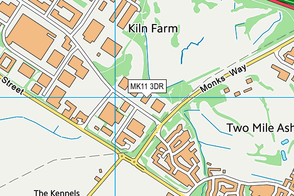 MK11 3DR map - OS VectorMap District (Ordnance Survey) MK11 3DR map - OS VectorMap District (Ordnance Survey)