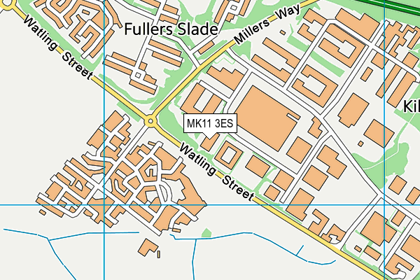 MK11 3ES map - OS VectorMap District (Ordnance Survey) MK11 3ES map - OS VectorMap District (Ordnance Survey)