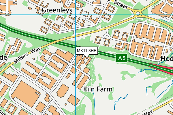 MK11 3HF map - OS VectorMap District (Ordnance Survey) MK11 3HF map - OS VectorMap District (Ordnance Survey)