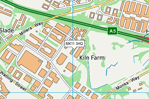 MK11 3HQ map - OS VectorMap District (Ordnance Survey)