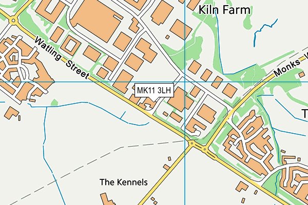 MK11 3LH map - OS VectorMap District (Ordnance Survey) MK11 3LH map - OS VectorMap District (Ordnance Survey)