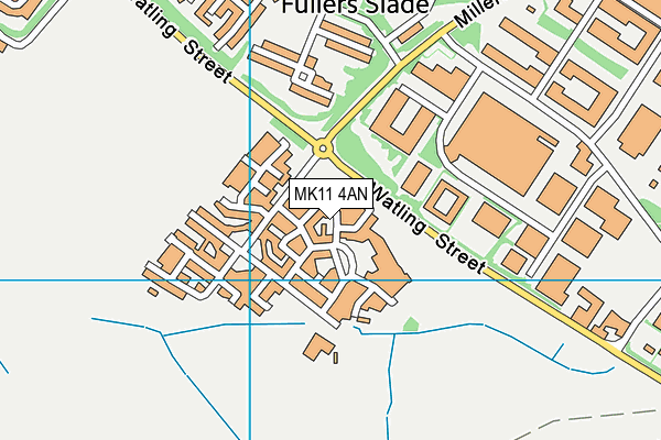 MK11 4AN map - OS VectorMap District (Ordnance Survey) MK11 4AN map - OS VectorMap District (Ordnance Survey)