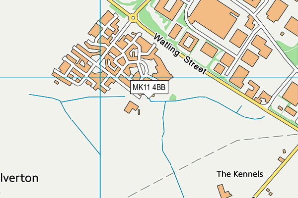 MK11 4BB map - OS VectorMap District (Ordnance Survey) MK11 4BB map - OS VectorMap District (Ordnance Survey)