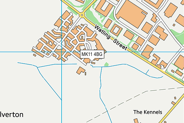 MK11 4BG map - OS VectorMap District (Ordnance Survey) MK11 4BG map - OS VectorMap District (Ordnance Survey)