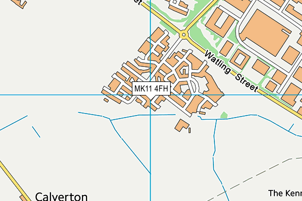 MK11 4FH map - OS VectorMap District (Ordnance Survey) MK11 4FH map - OS VectorMap District (Ordnance Survey)
