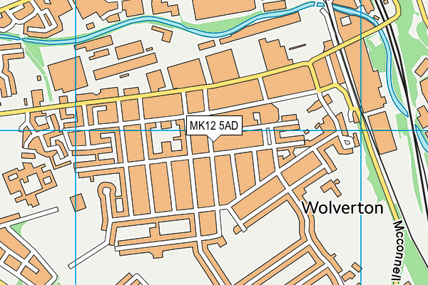 MK12 5AD map - OS VectorMap District (Ordnance Survey) MK12 5AD map - OS VectorMap District (Ordnance Survey)
