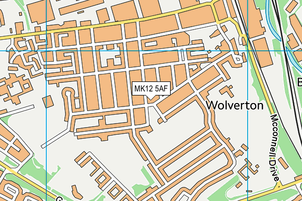 MK12 5AF map - OS VectorMap District (Ordnance Survey) MK12 5AF map - OS VectorMap District (Ordnance Survey)
