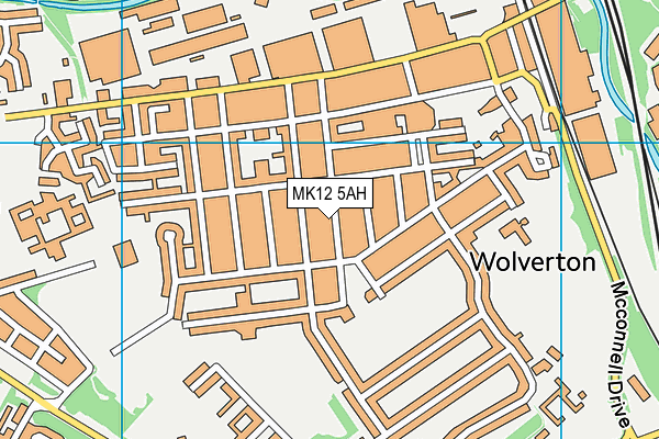 MK12 5AH map - OS VectorMap District (Ordnance Survey) MK12 5AH map - OS VectorMap District (Ordnance Survey)