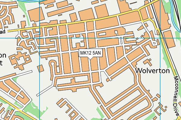 MK12 5AN map - OS VectorMap District (Ordnance Survey) MK12 5AN map - OS VectorMap District (Ordnance Survey)