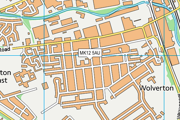 MK12 5AU map - OS VectorMap District (Ordnance Survey) MK12 5AU map - OS VectorMap District (Ordnance Survey)