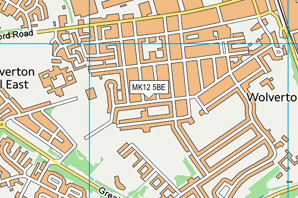 MK12 5BE map - OS VectorMap District (Ordnance Survey) MK12 5BE map - OS VectorMap District (Ordnance Survey)
