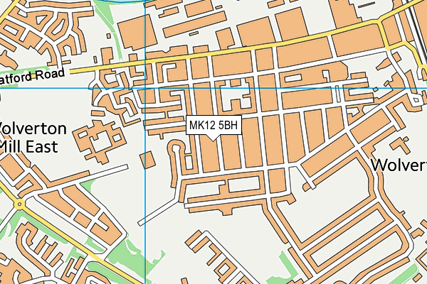 MK12 5BH map - OS VectorMap District (Ordnance Survey) MK12 5BH map - OS VectorMap District (Ordnance Survey)
