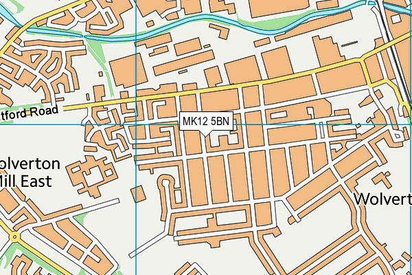 MK12 5BN map - OS VectorMap District (Ordnance Survey) MK12 5BN map - OS VectorMap District (Ordnance Survey)