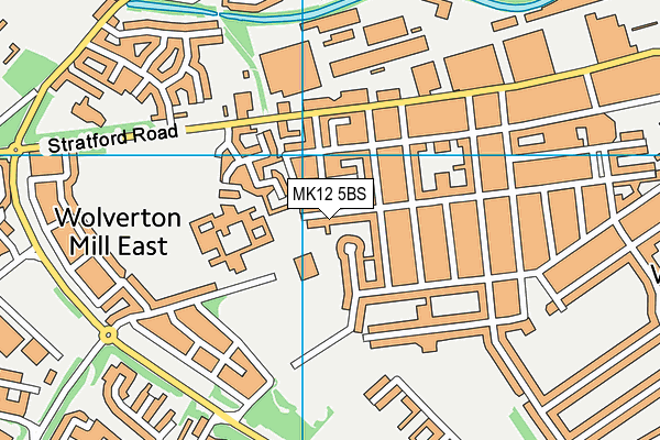 MK12 5BS map - OS VectorMap District (Ordnance Survey) MK12 5BS map - OS VectorMap District (Ordnance Survey)