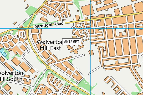 MK12 5BT map - OS VectorMap District (Ordnance Survey) MK12 5BT map - OS VectorMap District (Ordnance Survey)