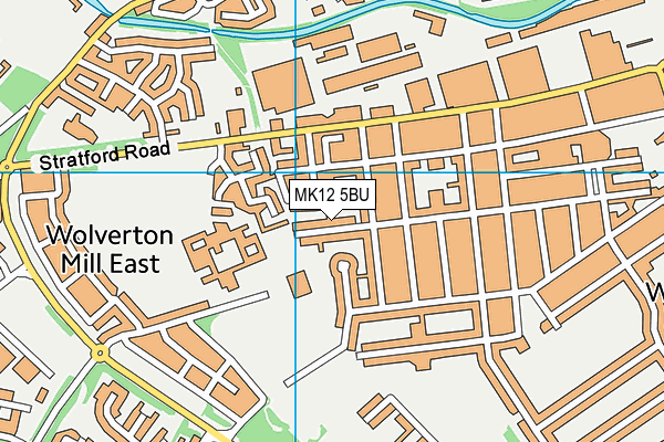 MK12 5BU map - OS VectorMap District (Ordnance Survey) MK12 5BU map - OS VectorMap District (Ordnance Survey)