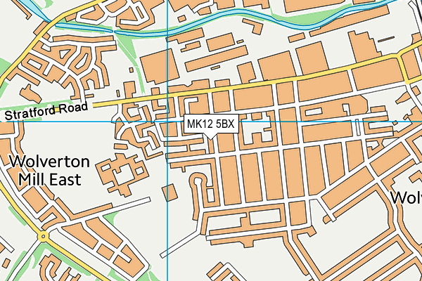 MK12 5BX map - OS VectorMap District (Ordnance Survey) MK12 5BX map - OS VectorMap District (Ordnance Survey)