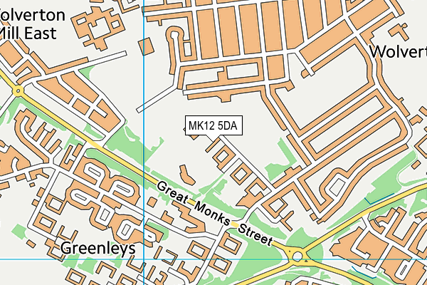 MK12 5DA map - OS VectorMap District (Ordnance Survey) MK12 5DA map - OS VectorMap District (Ordnance Survey)