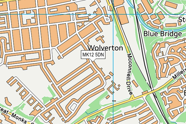 MK12 5DN map - OS VectorMap District (Ordnance Survey) MK12 5DN map - OS VectorMap District (Ordnance Survey)
