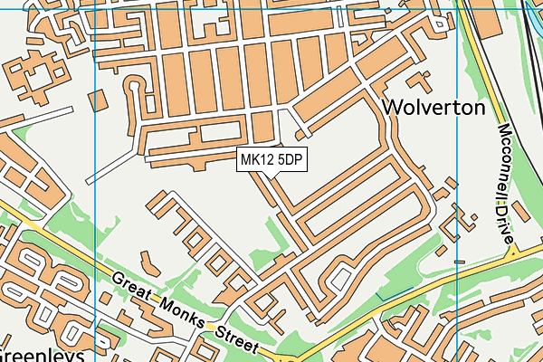 MK12 5DP map - OS VectorMap District (Ordnance Survey) MK12 5DP map - OS VectorMap District (Ordnance Survey)