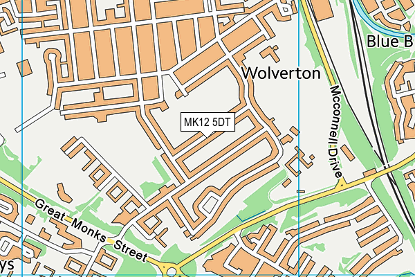 MK12 5DT map - OS VectorMap District (Ordnance Survey) MK12 5DT map - OS VectorMap District (Ordnance Survey)